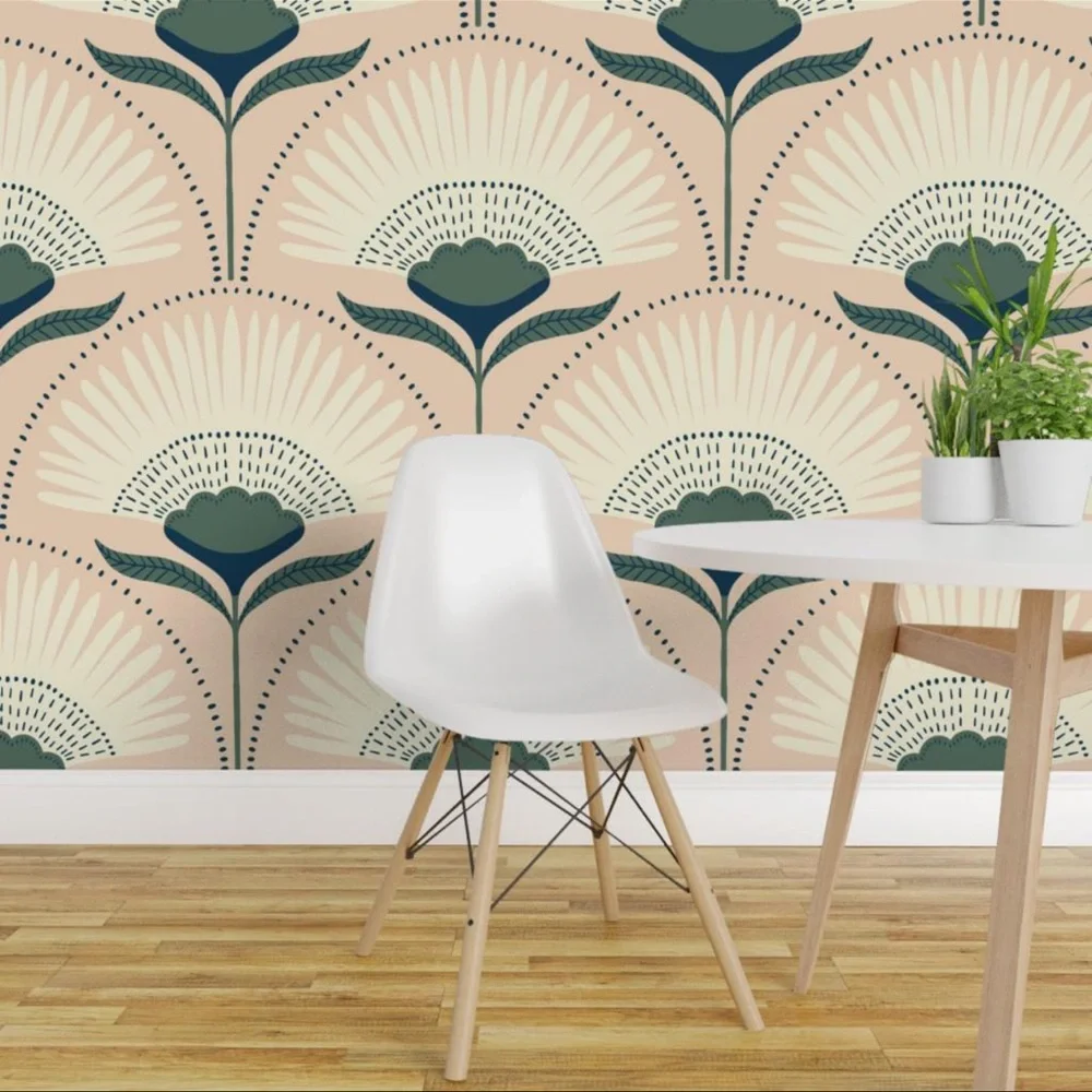 Nwt Exotic Tropical Palm Botanical peel & stick wallpaper 24” x 72”